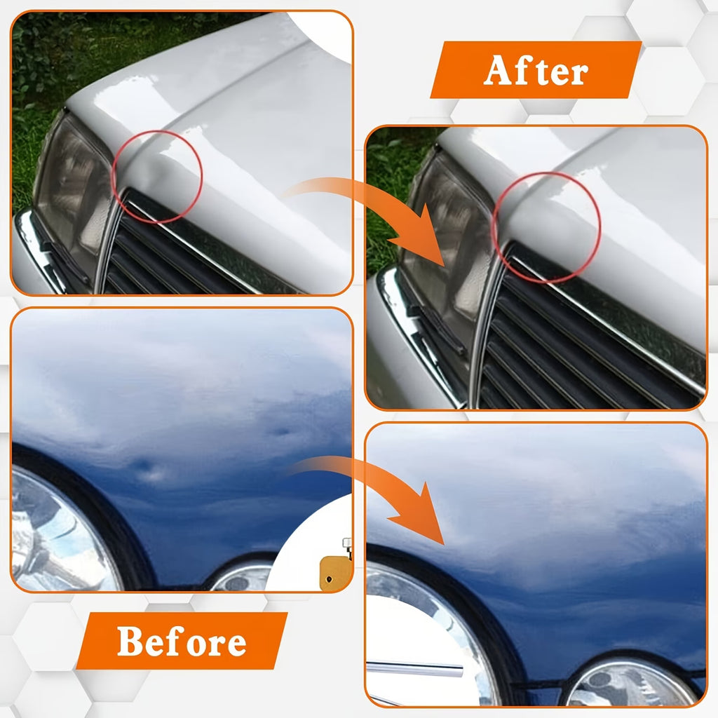 Paintless Dent Repair Kit, Includes a Dent Repair Tool Set and a Golden Tool Lifter, Equipped with 20 Dent Pull Tabs, Suitable for Repairing Car Body Dents Caused by Hail and Other Metal Surface Issues